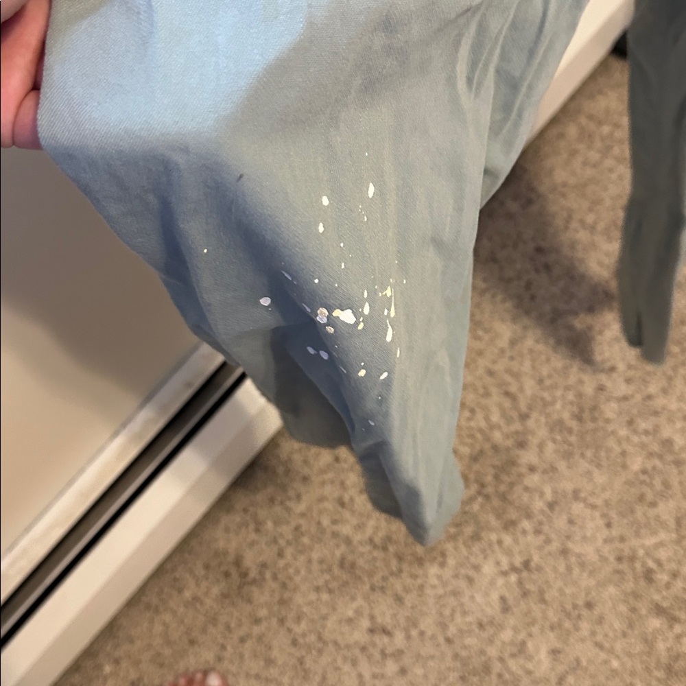 Aerie Light Blue Overalls with White Details - Picture 8 of 9